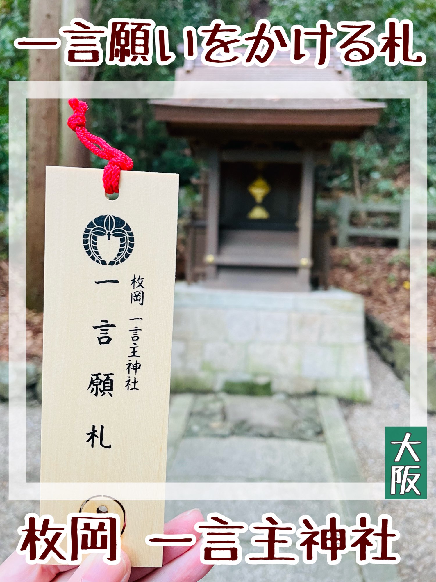 【大阪府/一言主神社】许愿牌