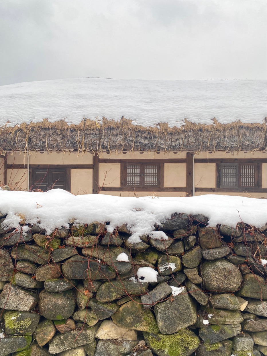 即使下雪也很漂亮的村庄❄️