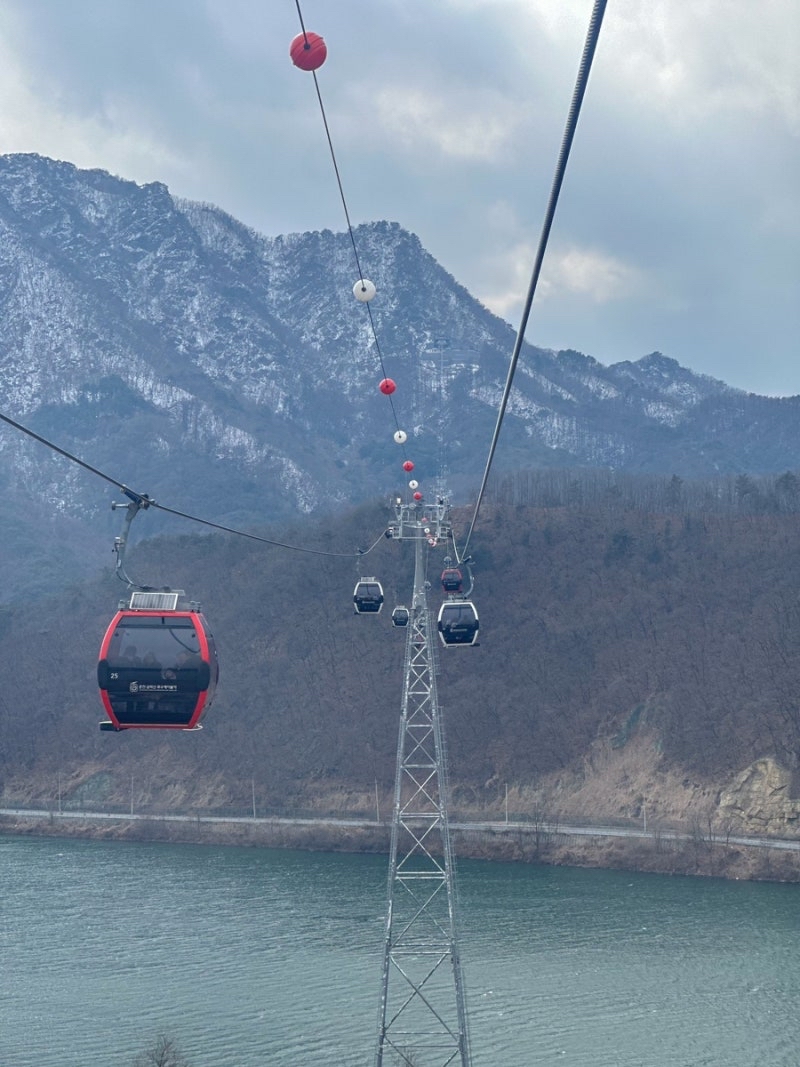 国内最长的缆车春川三岳山湖缆车🚠