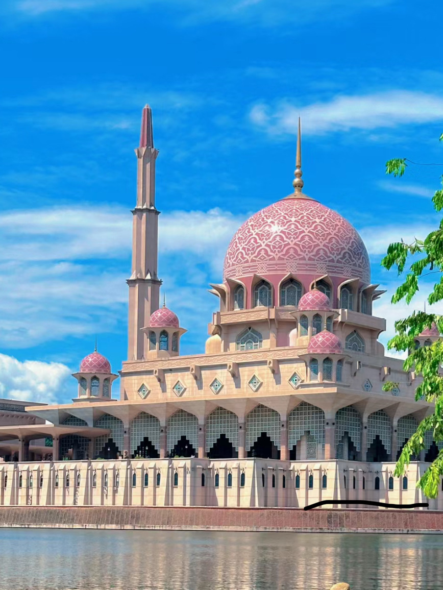 💗吉隆坡粉红清真寺 这大概就是芭比的城堡
