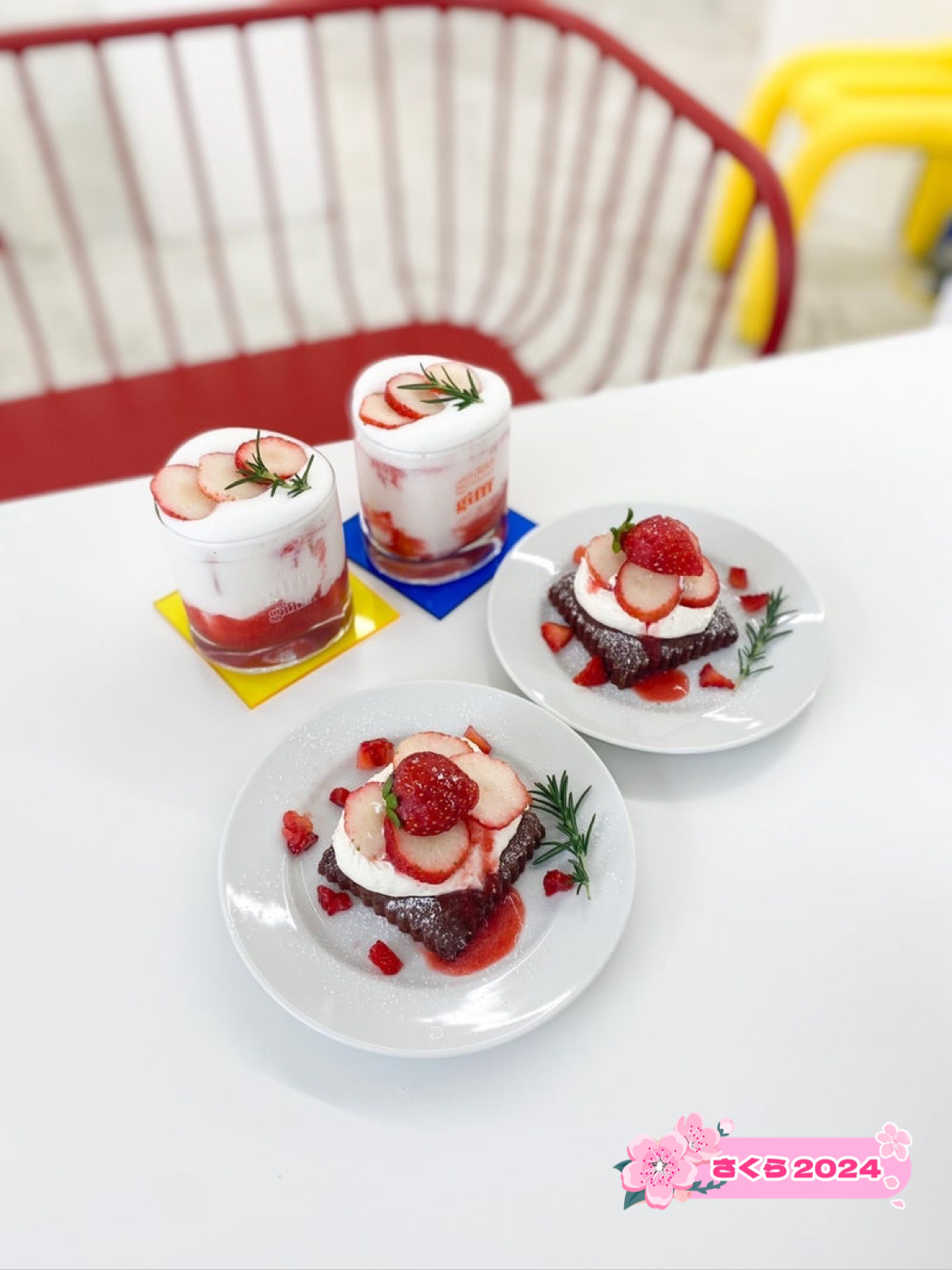 【北九州咖啡】使用草莓制作的可爱甜点和饮料