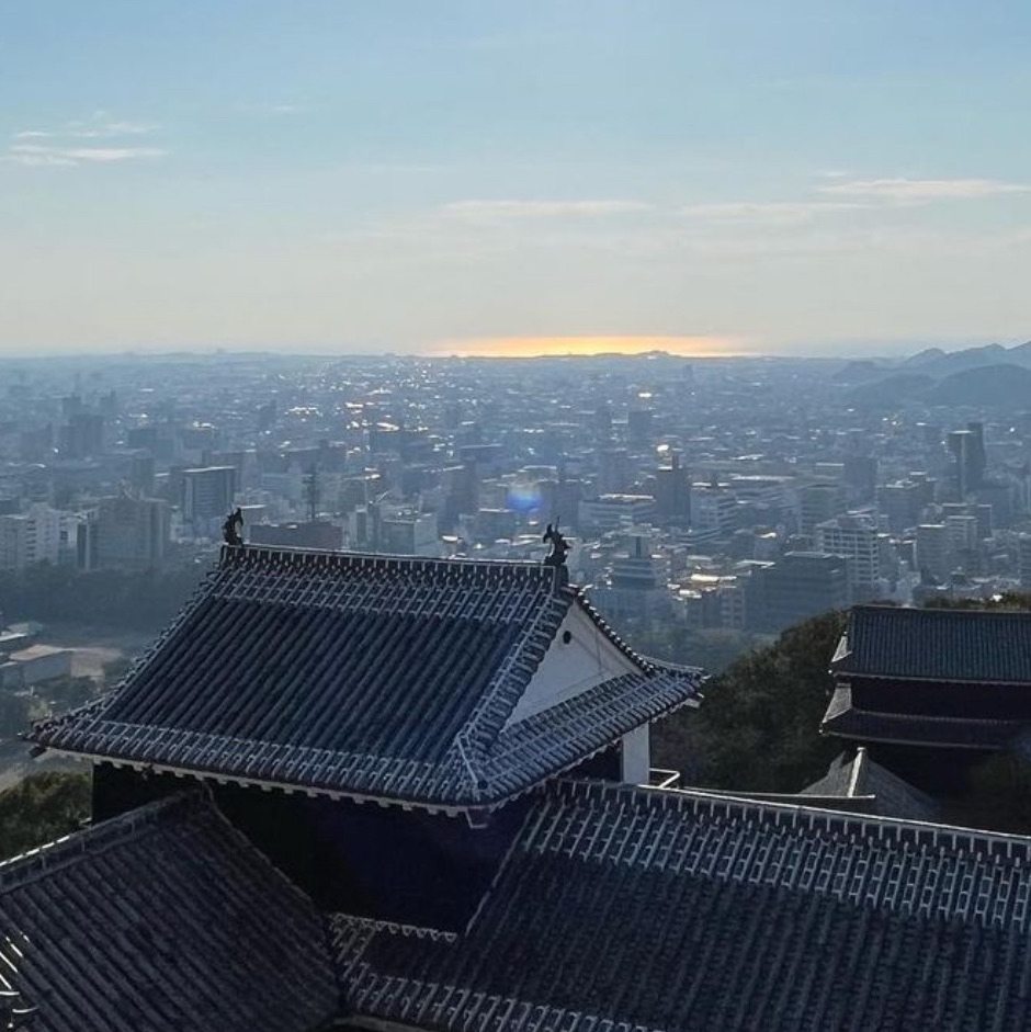 🏯松山城,一眼就能看到松山市的全景💙