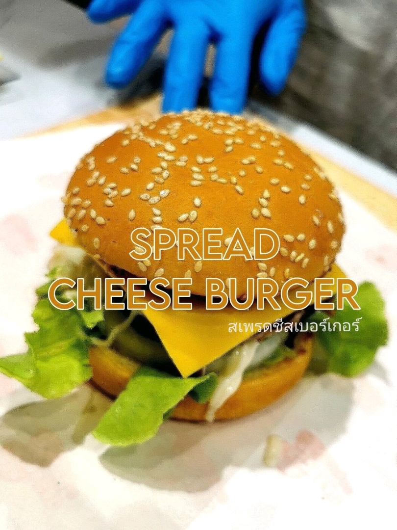 Spread Cheese Burger 紧凑的汉堡🍔🍟🍕🥪