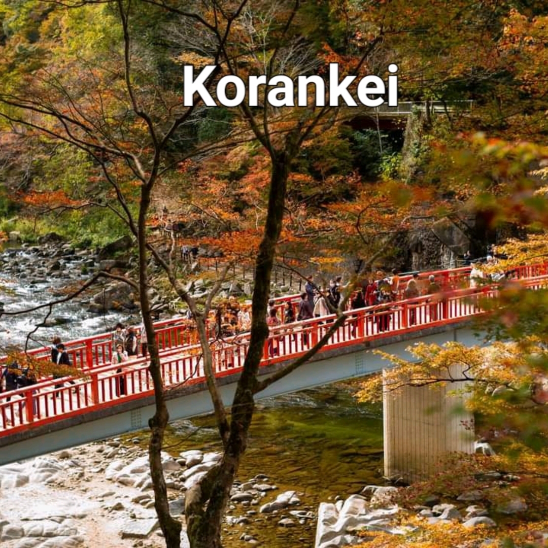 Korankei,日本的秋叶观赏非常美丽的地方。
