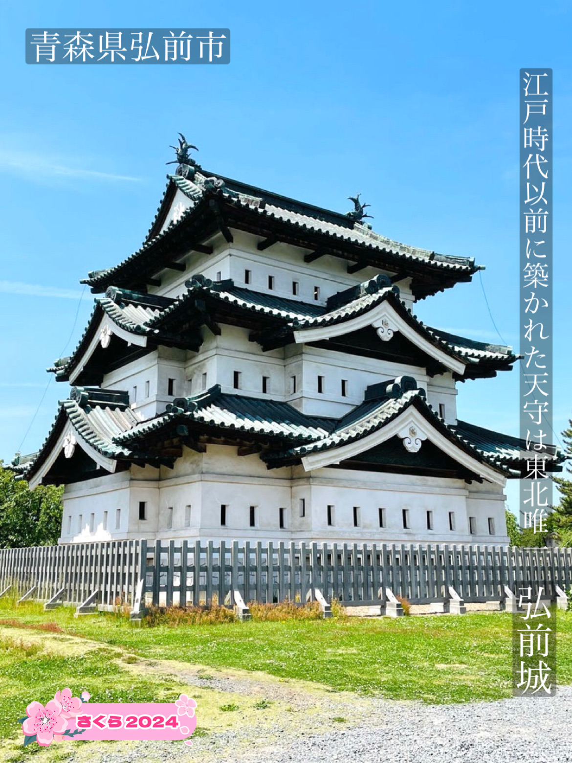 【弘前城/青森县】江户时代以前建造的天守是东北唯一一座