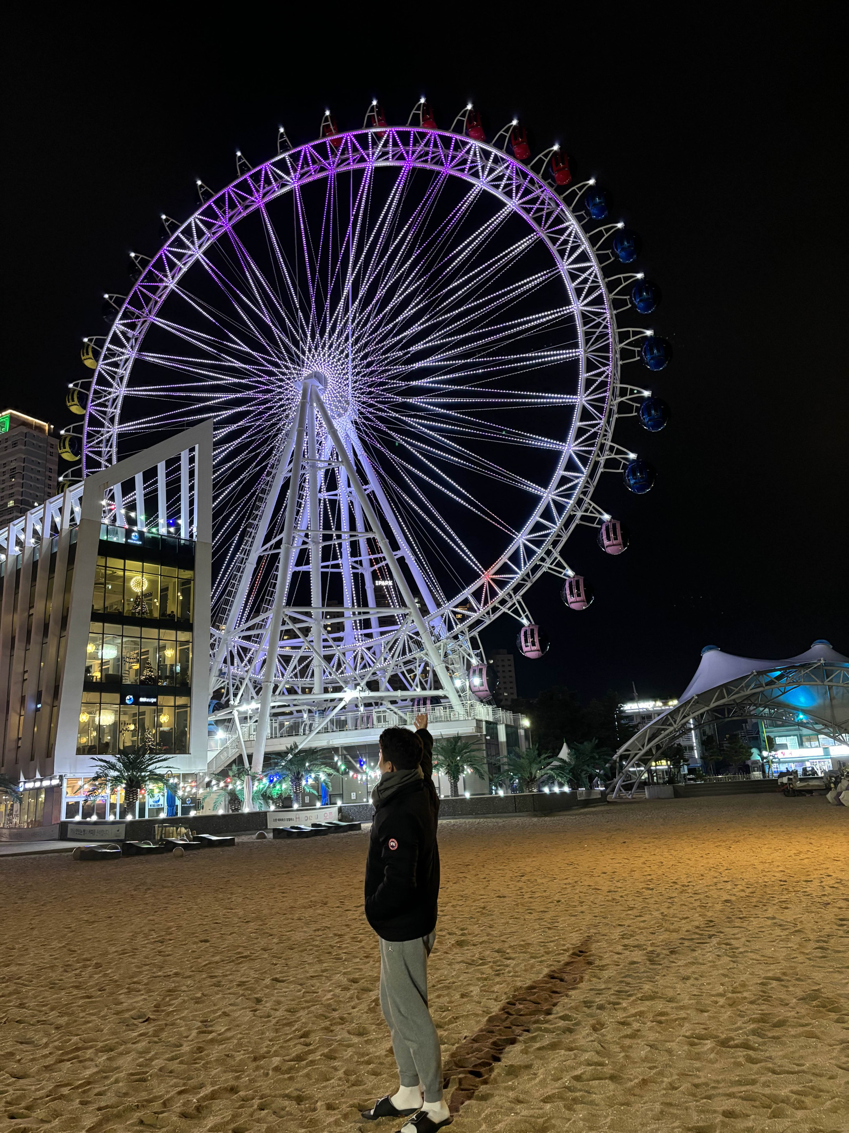 来到江原道一定要看的冬夜大海🏞️