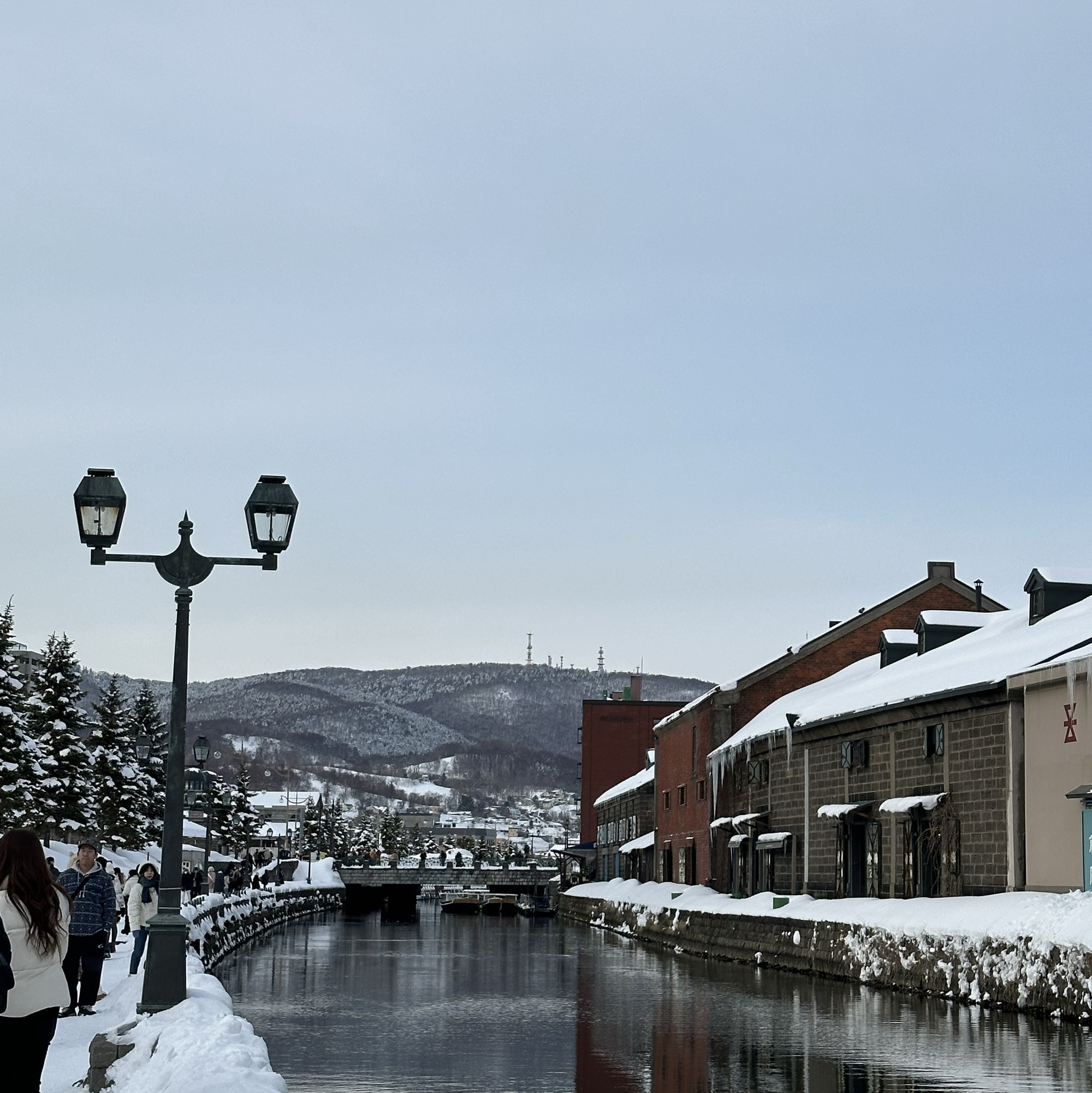 小樽运河积雪