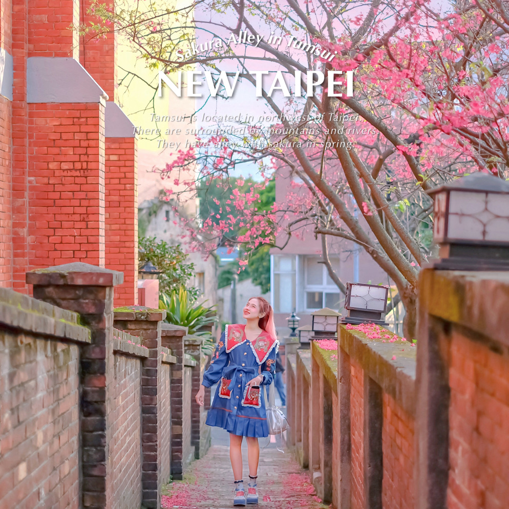 台湾樱花巷!就像小说一样美丽。