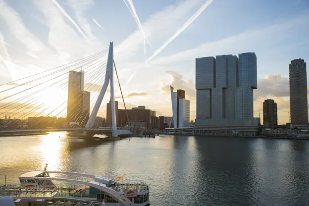 The Erasmus Bridge in Rotterdam