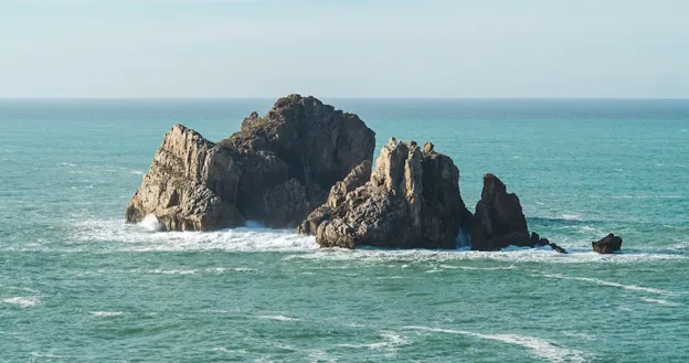 Rock formation in the Cantabrian Sea