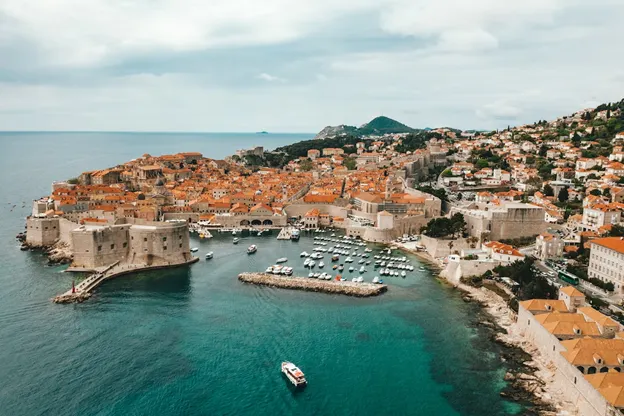 Vue aérienne de Dubrovnik