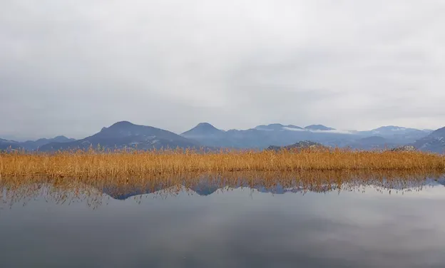 Lake Skadar on a cloudy day