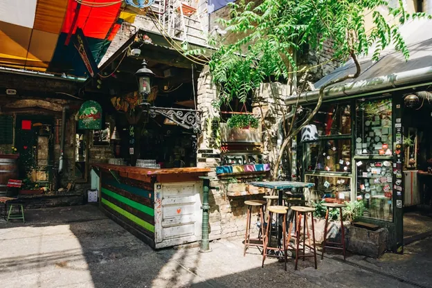 Ruin bar in Budapest