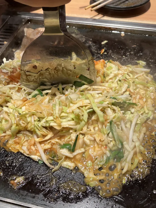 도쿄 맛집 몬자야키