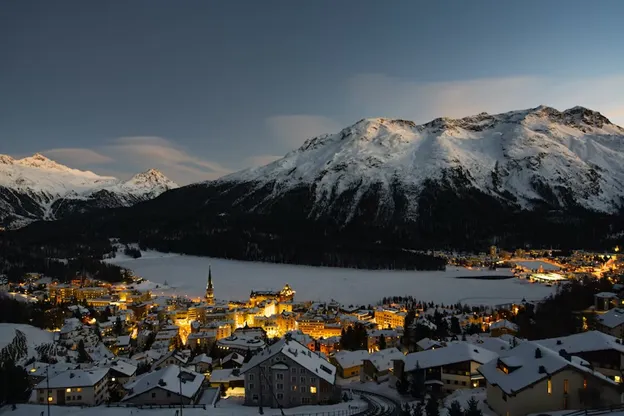 St. Moritz at night