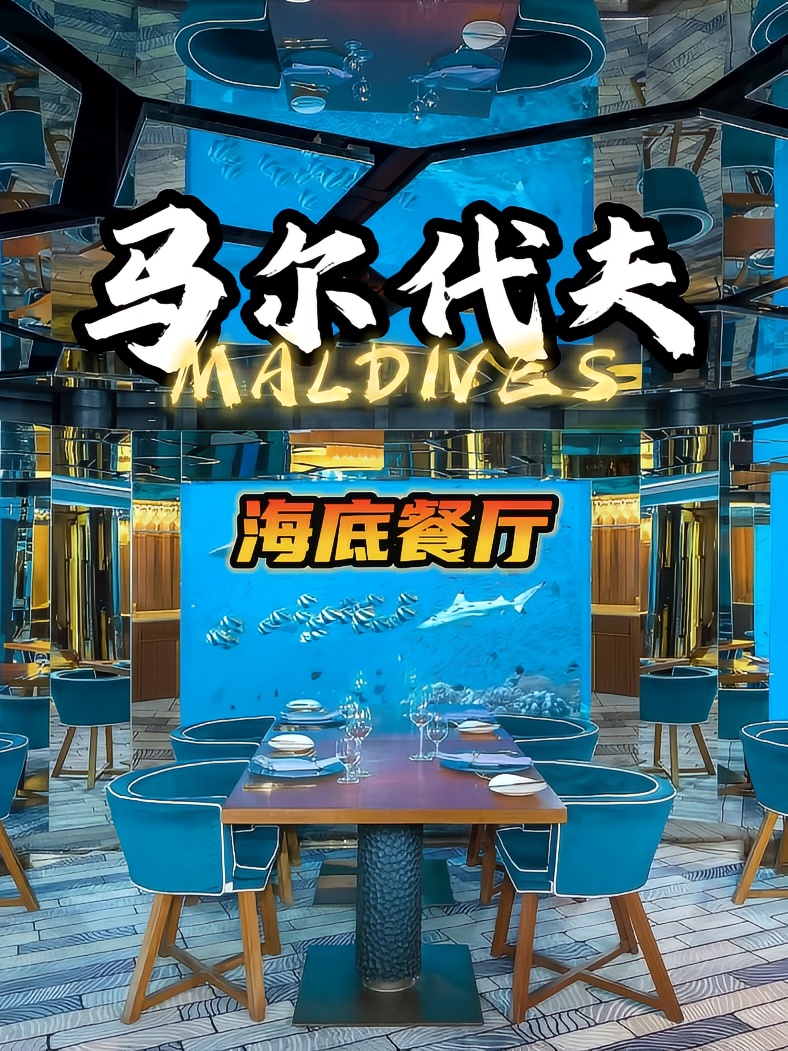 马尔代夫第二家海底餐厅太梦幻了