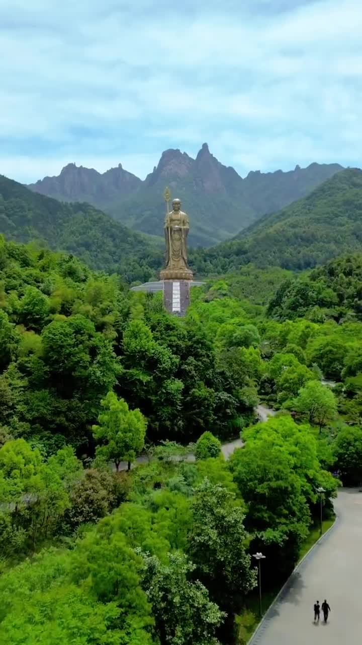 九华山99米地藏王大铜像景区