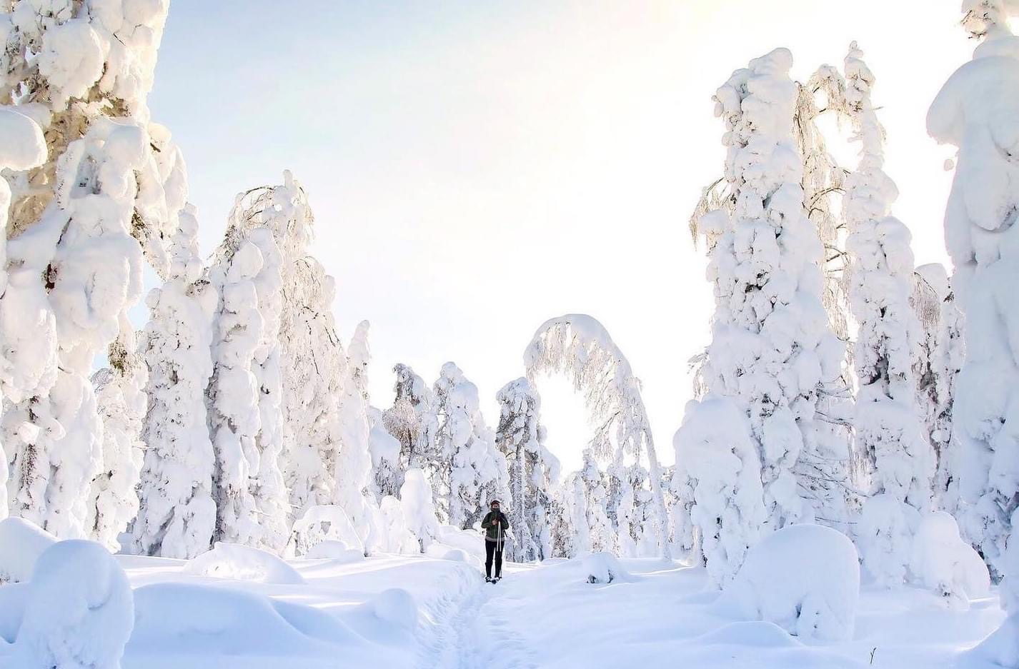 不滑雪怎会偶遇这样的天空呢