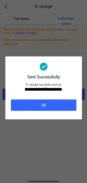Confirm-Receive E-Receipt