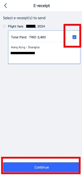 Select E-Receipts