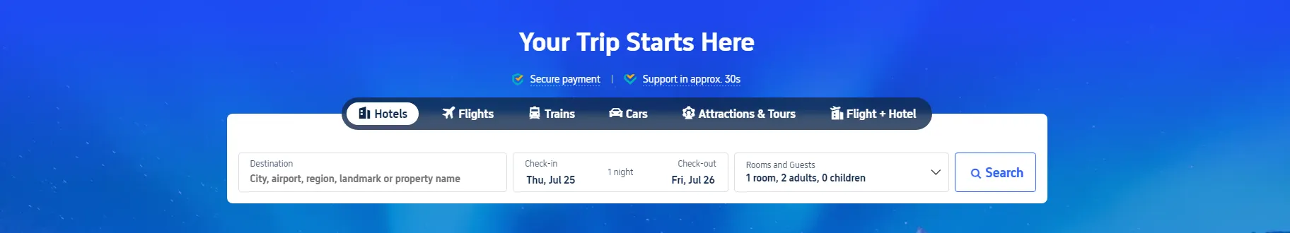 Your Trip Starts Here