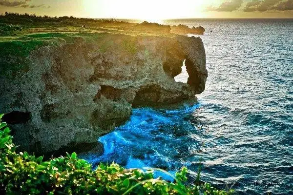 貌似大象鼻的海蝕洞就是萬座毛