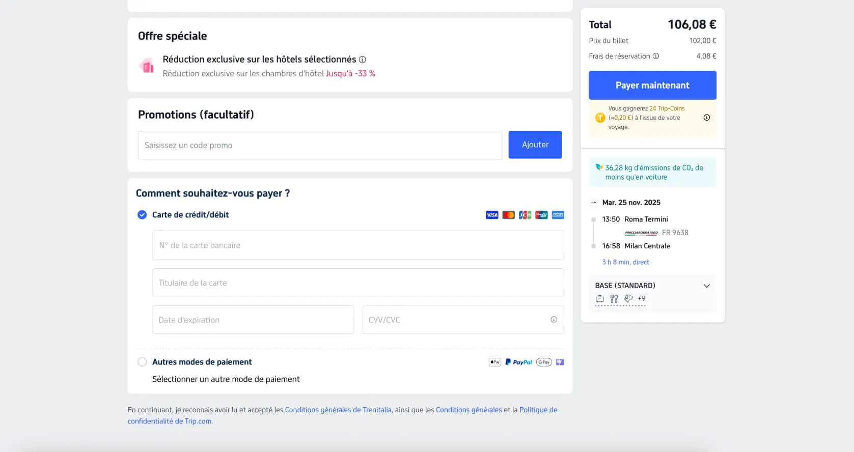 Comment acheter des billets de train avec Trip.com