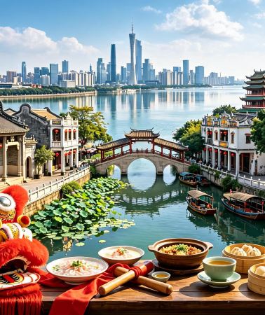 5D4N • Muslim-friendly Guangzhou & Foshan cultural tour: discover Tang Maritime Silk Road Islamic heritage, wander Lingnan arcade streets, explore ancient mosques and lion dance culture