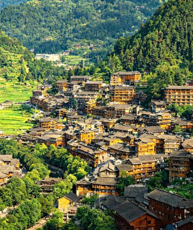 5D4N • Huangguoshu Waterfall Scenic Area + Xijiang Qianhu Miao Village + Libo Xiaoqikong Scenic Area + Qingyan Ancient Town, Guizhou