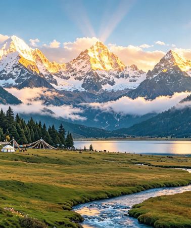 6D5N • Full-Day Daocheng Yading · Litang World's Highest City · Xinduqiao Photographers' Paradise · Geladamu Sky Castle · Forests · Snowy Peaks · Lakes · Golden Sunrise