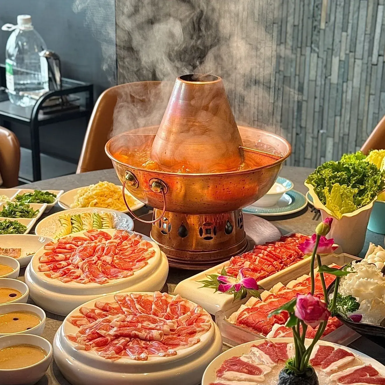 雪缘阁铜锅涮肉美食图片