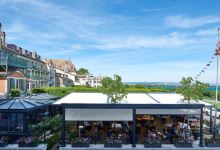 Terrace at Romantik Hotel Mont-Blanc Au Lac美食图片