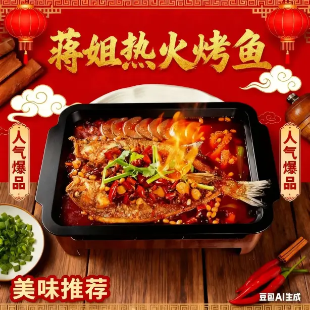 蒋姐热火烤鱼·地道农家菜·野生鱼(高铁站店)