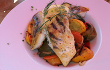 Uferrestaurant am Campingplatz Sandseele餐厅图片