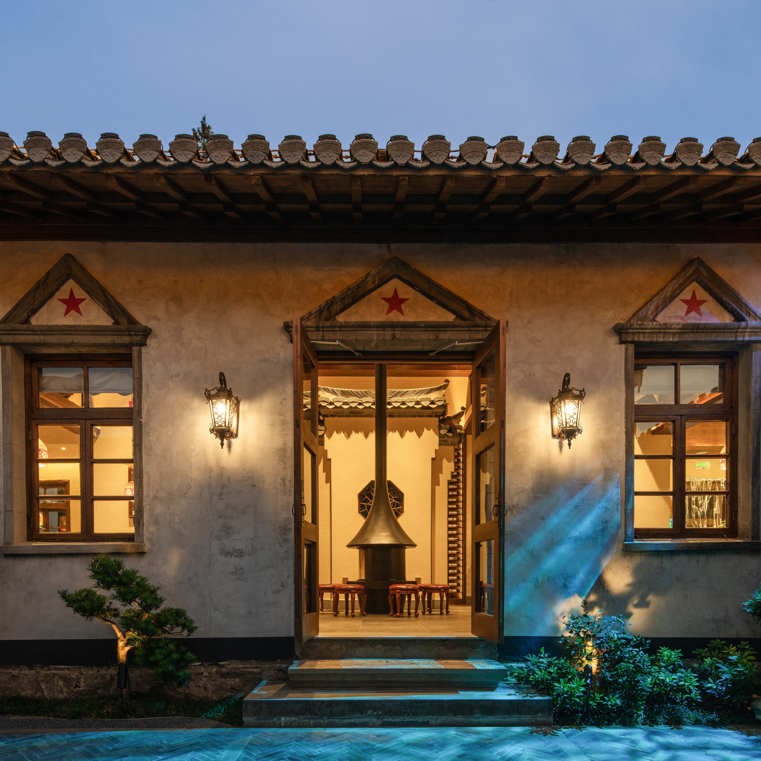 泊心云舍·明经园(黄山黟县西递古村店)·泊心肴·民国风花园餐厅