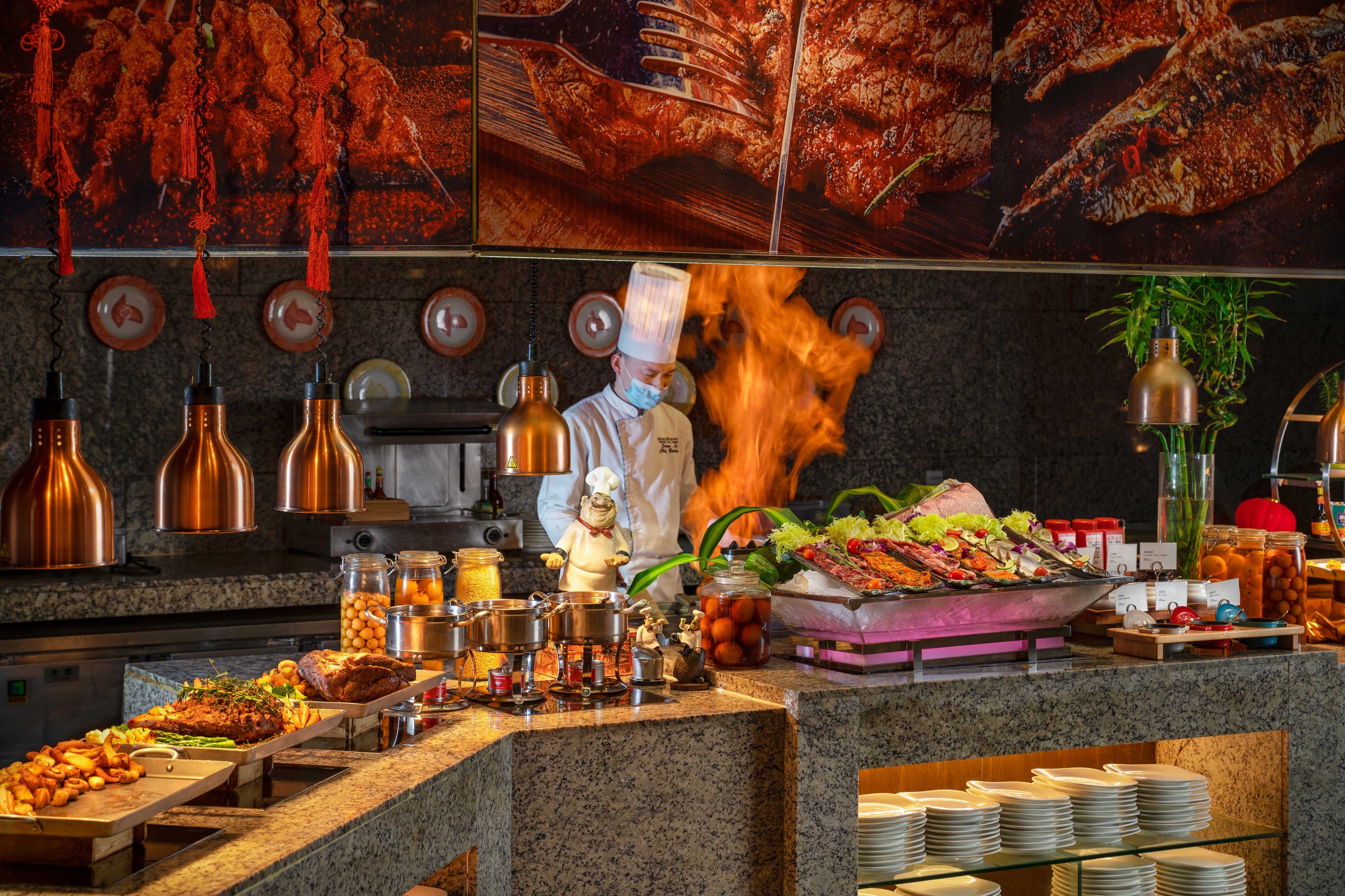 成都世纪城天堂洲际大饭店·廊桥咖啡厅·海鲜自助餐厅