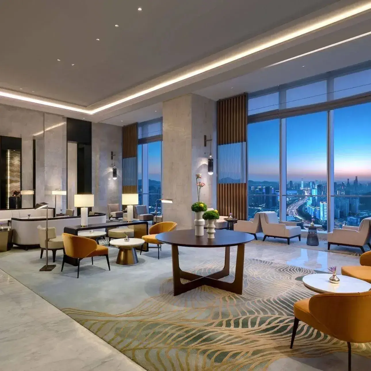 济南凯宾斯基酒店·52F lLobby Lounge大堂酒廊
