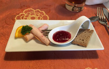 Ferienhotels Alber Alm餐厅图片