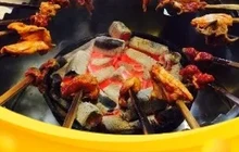 羊牛配休闲庄火盆烧烤餐厅图片