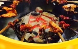 羊牛配休闲庄火盆烧烤
