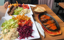 Sultan kebab and pizza