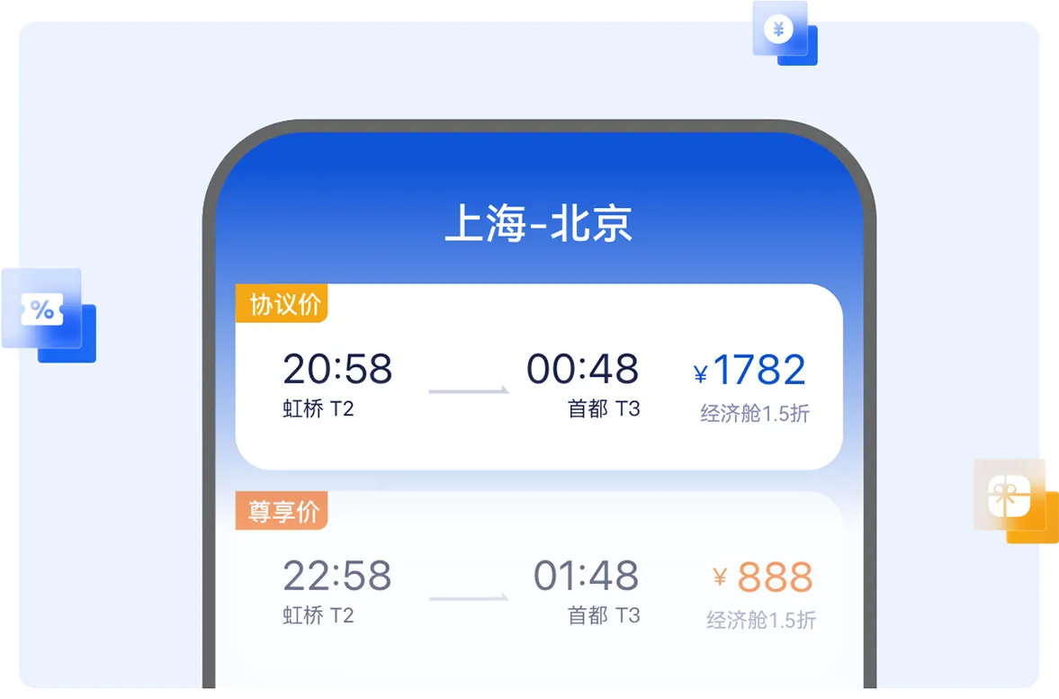 携程商旅机票折上折，商旅特惠酒店65折起，