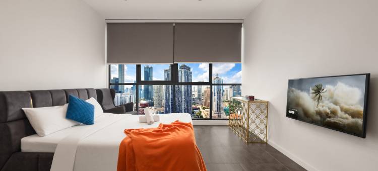 KLCC-Scarletz【中文礼遇⭐空中无边泳池⭐仅步行五分钟到双峰塔】(Scarletz Suites KLCC by Avery【Located in  City Centre+5 mins to Twin Towers+Rooftop Infinity pool】)图片