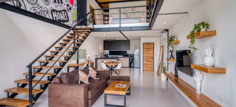 Echo Haven A4 苍古: 一卧阁楼别墅(Echo Haven A4 : 1BR Loft In Canggu)图片