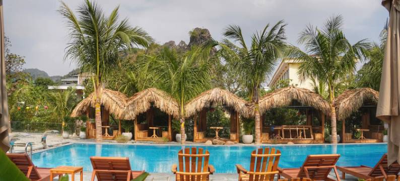 The Luna Tam Coc Hostel - 酒吧和泳池(The Luna Tam Coc Hostel - Bar & Pool)图片