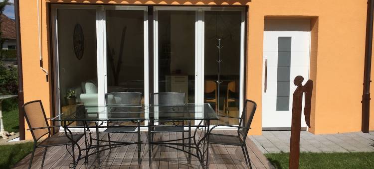 Modern guest suite with terrace, hot tub, sauna图片