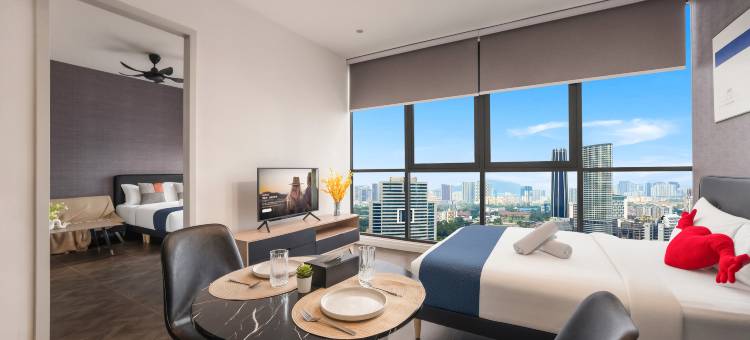 KLCC-Scarletz【中文礼遇⭐空中无边泳池⭐仅步行五分钟到双峰塔】(Scarletz Suites KLCC by Avery【Located in  City Centre+5 mins to Twin Towers+Rooftop Infinity pool】)图片
