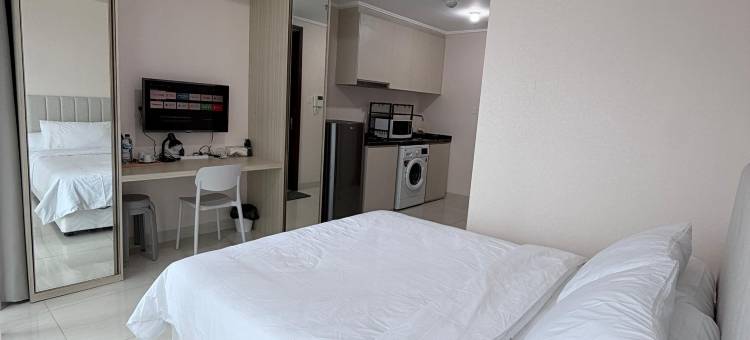 希尔顿绿恒泰公寓商场 - 庭园风景 28m(Green Sedayu Apartment Suite Garden View by Ellison)图片