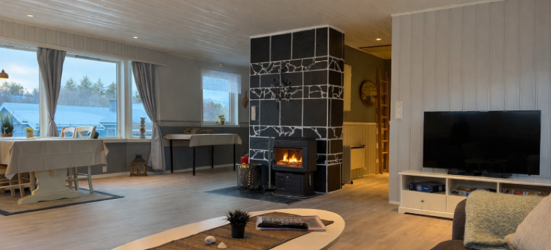 罗弗敦极光之家｜温馨私密住宿，配有壁炉(Lofoten Aurora House | Cozy & Private Stay with Fireplace)图片