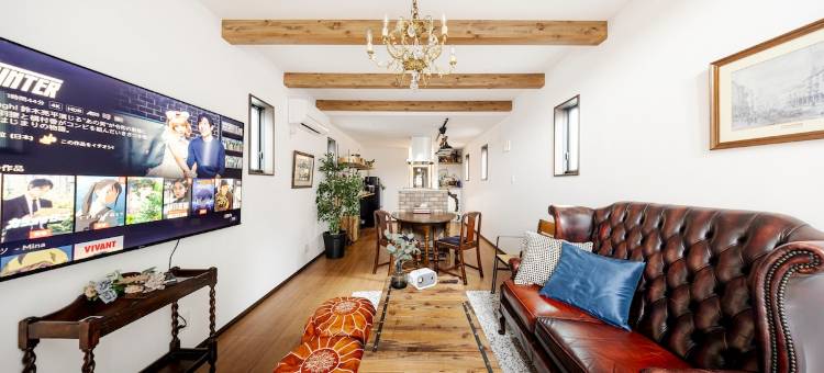 【Antiques Gifu Station East】整栋别墅，最多可容纳10人(【Antiques Gifu Station East】Entire Villa for up to 10 Guests | 10-Min Walk from JR Gifu Station)图片